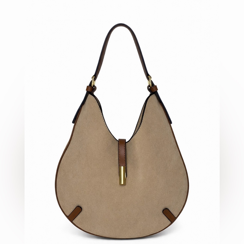 Elegant Tan Hobo Bag